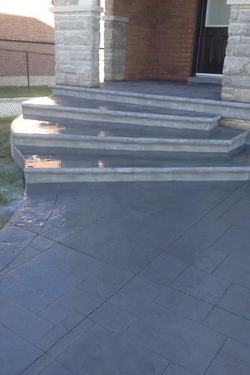 Stamped Concrete Steps