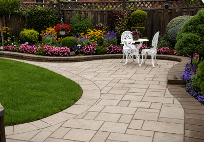 Interlocking Concrete Patio by JMC Concrete
