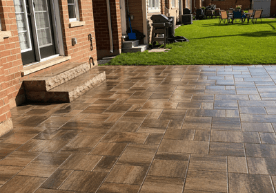 Interlocking Patio by J.M.C. Concrete