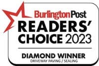 Burlington Post Readers' Choice 2023 Diamond Winner Driveway Paving Sealing