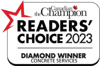 Canadian Champion Readers Choice Diamond Winner Concrete Services